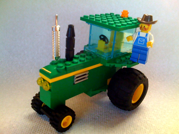 john deere lego tractor John Deere with Legos source 