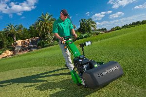 John Deere & Company displayed a wide range of golf equipment and products at the 2013 GIS 