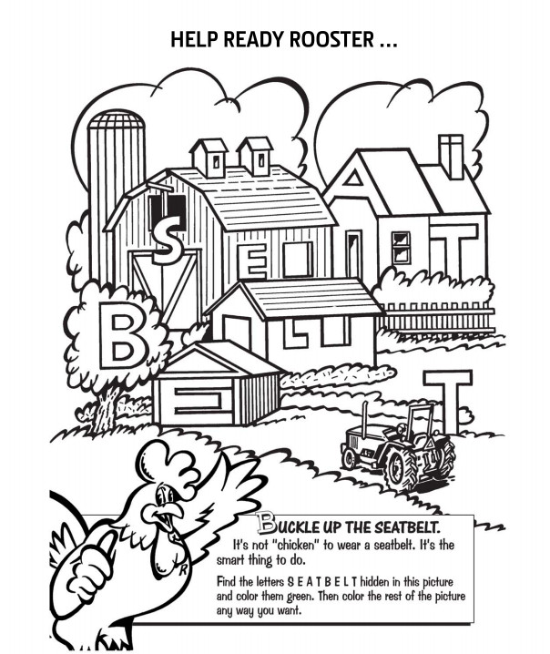 safety equipment coloring pages - photo #19