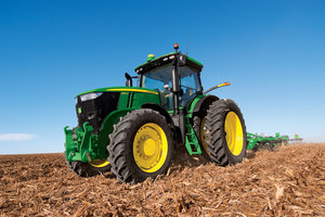 New updates to John Deere's 7R series tractors are one of the many areas of focus at the 2013 Indiana-Illinois Farm and Outdoor Power Equipment Show