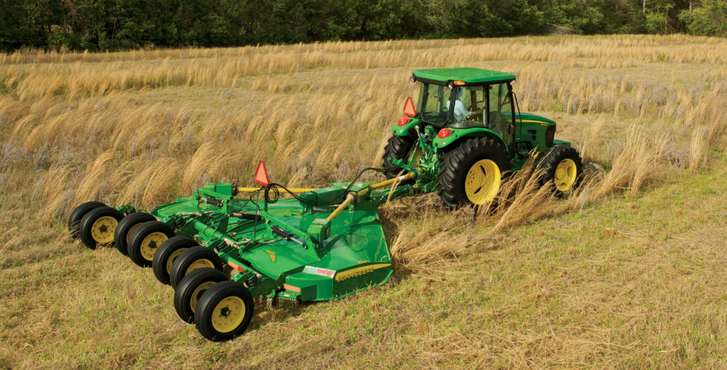 Knocking Down Stalks With Ease Using John Deere Rotary Cutters
