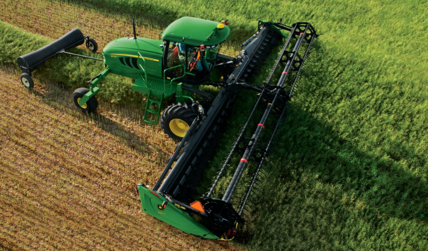 W100 Series John Deere Windrowing Equipment: From Small Grains to Forage 