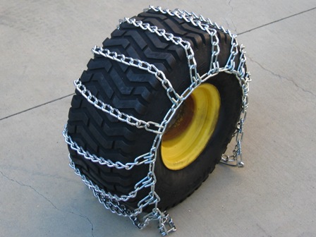 3Tire chain draped Preparing for Winter: How to Install Tire Chains on John Deere Equipment