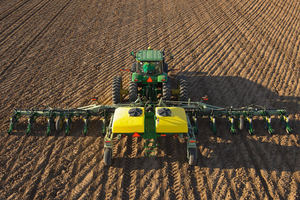 Many of John Deere's planters include variable-rate seeding technology to improve efficiency on the field. 
