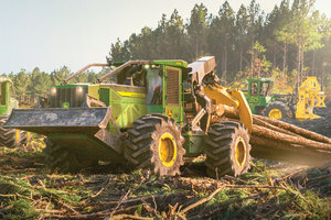 John Deere's new L-Series forestry equipment is designed to work as long and hard as its operators. 