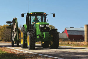 It's common to see farm equipment on roadways during the harvest season. Indiana agencies are asking motorists to be aware. 
