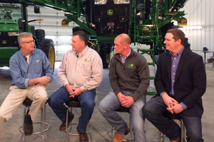Greg Peterson meets with John Deere dealers from across the country to discuss the latest ag equipment trends. 