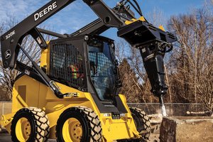 Deere's new Hydraulic Hammers provide operators with two to three times more blows per minute than previous models.