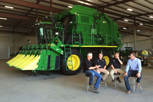 Greg Peterson, John Hayes, Judd Lasseter, and Clinton Griffiths gathered in Moultrie, Ga. to discuss the latest trends in the used ag equipment market.
