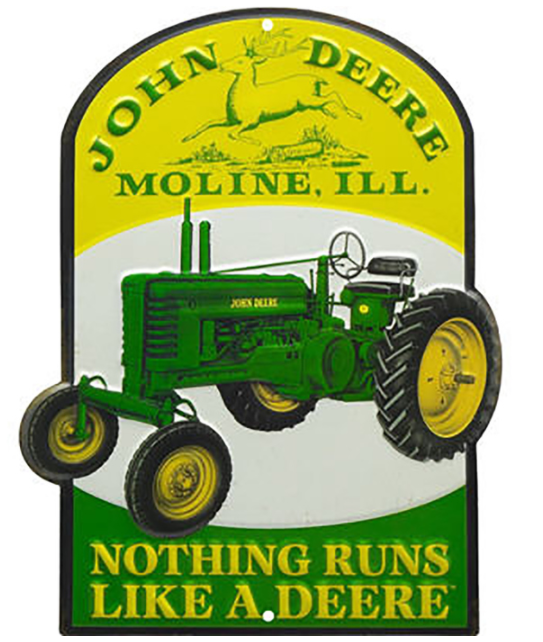 JOHN DEERE PARKING ONLY TRACTOR FARM AGRICULTURE Retro Metal Tin Sign 8x12" NEW 