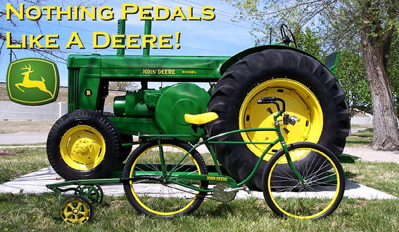 Vintage john deere clearance bicycle