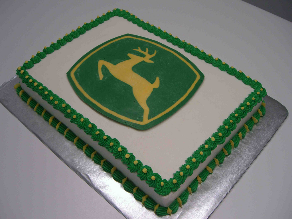 John Deere logo  cake