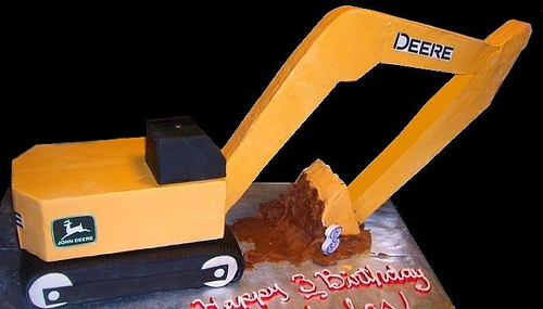 John Deere excavator cake