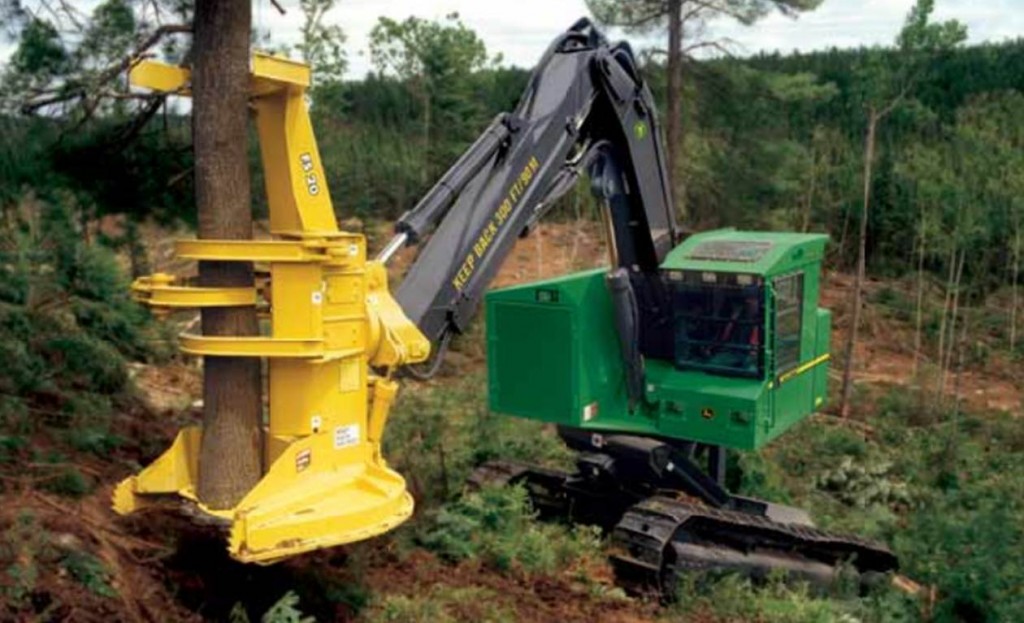 6 John Deere Forestry Machines You May Not Know About   Feller 1024x623 