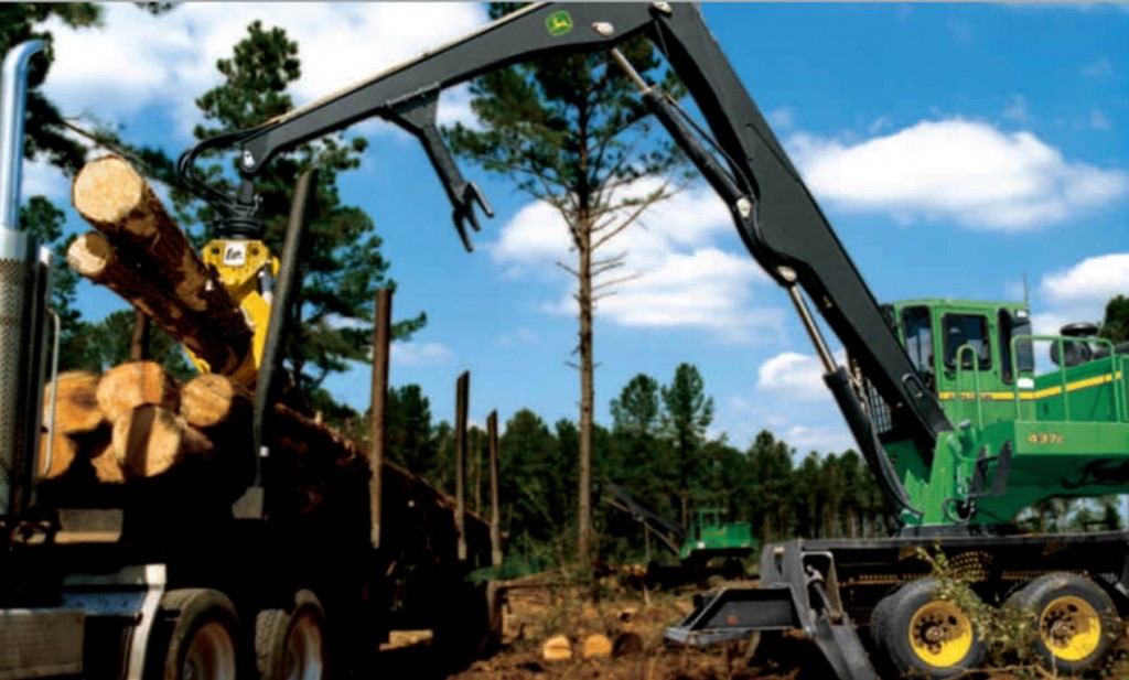 John Deere Knuckleboom Loader. John Deere Forestry Machines 