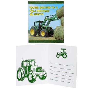 John Deere birthday party invitation