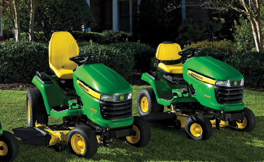 John Deere ride-on lawn tractors