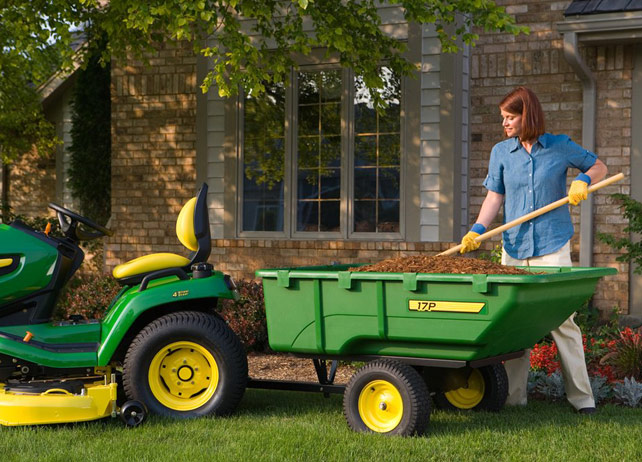 John deere best sale garden tractor accessories