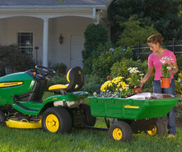 JD utility cart for lawn tractor mower