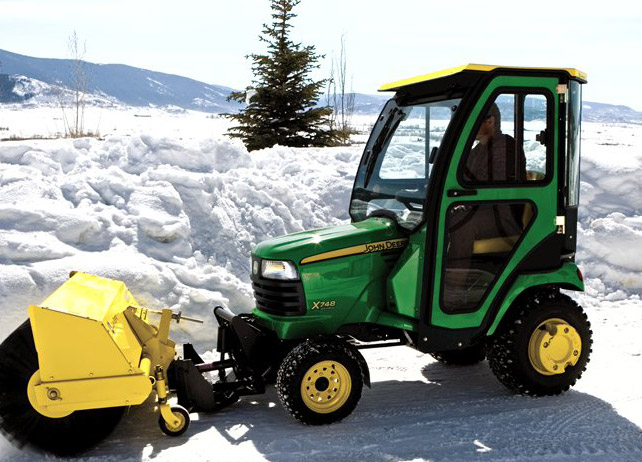 John Deere Mowers In The Snow Snow Plows Attachments And More