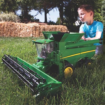 Childrens ride on combine hot sale harvester