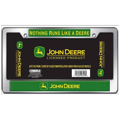 Details about   Ertl John Deere Run With The Best License Plate 