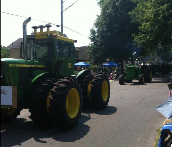 John Deere tractor parade