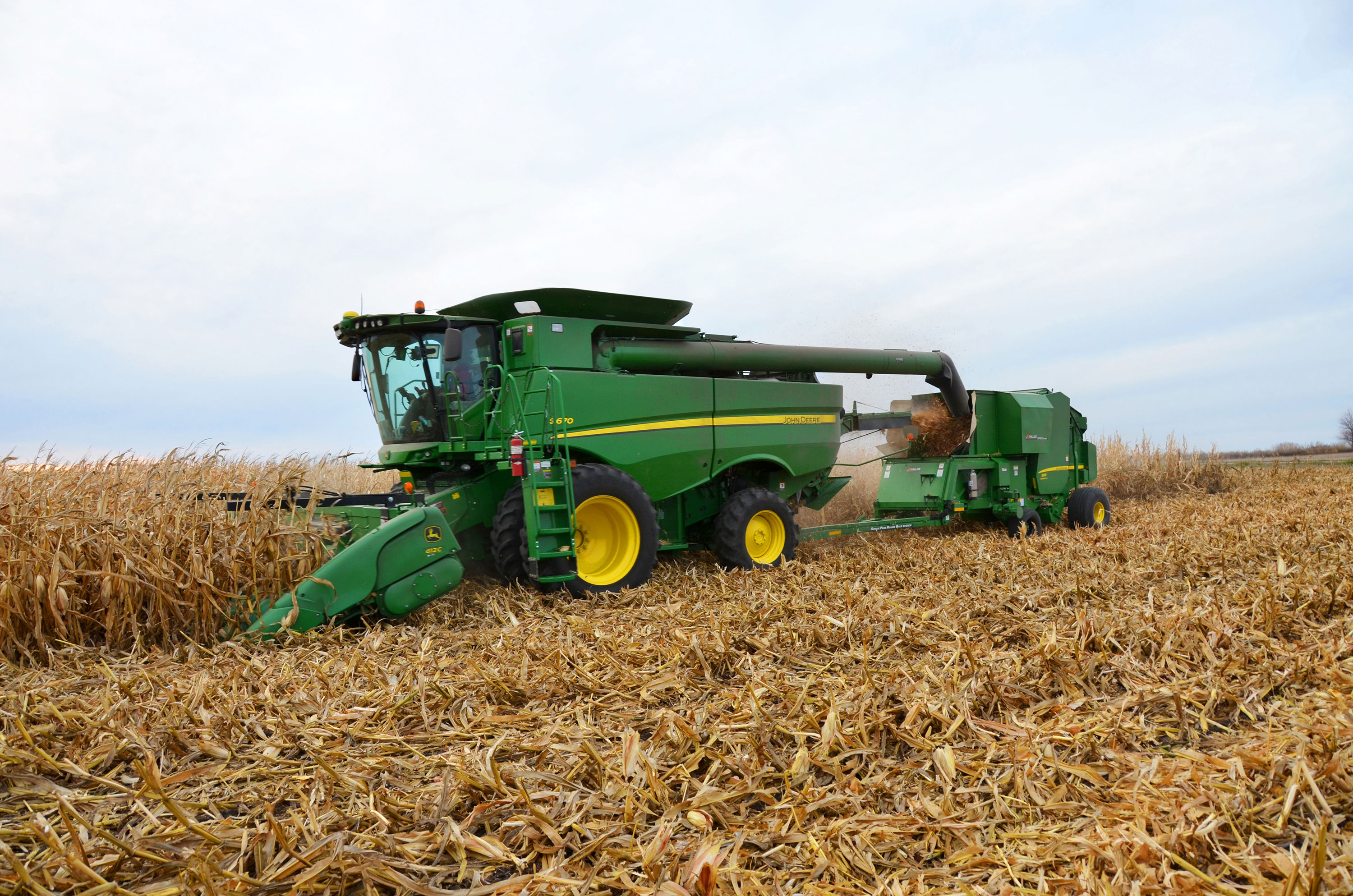 Single Pass Round Bale System