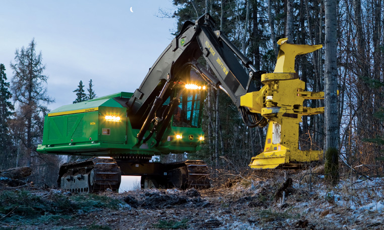 Explore the structure of specialized forestry machines Feller Buncher ...