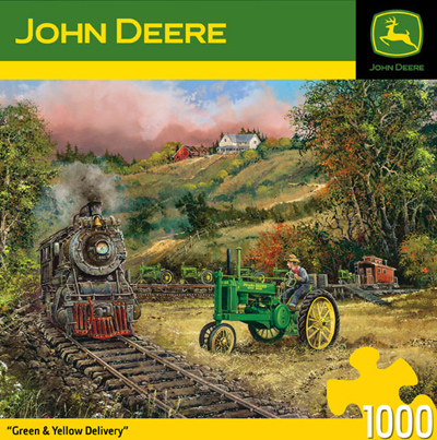 John Deere Green and Yellow 1000 Piece Box Puzzle 