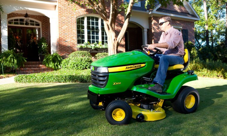 John deere x300 online mower