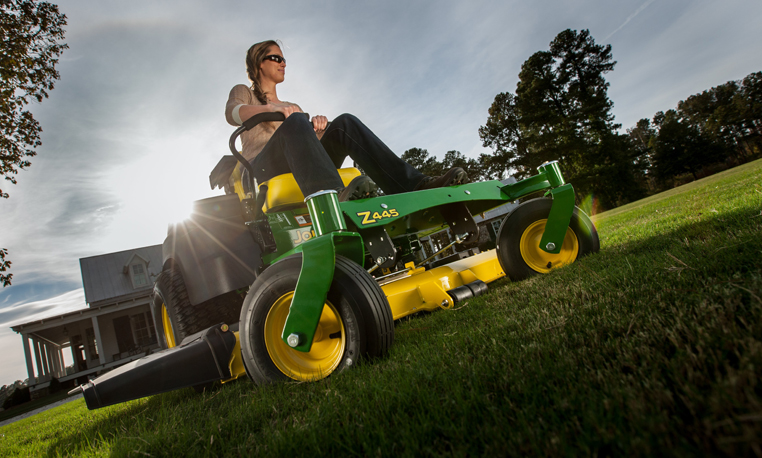 The John Deere EZTrak deck front roller kit