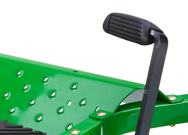 The John Deere EZTrak foot lift kit attachment