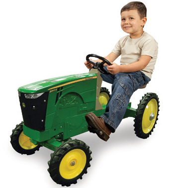 john deere ride on pedal tractor