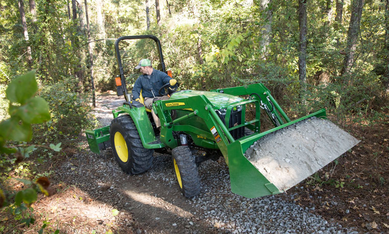 John deere lawn tractor best sale front scoop