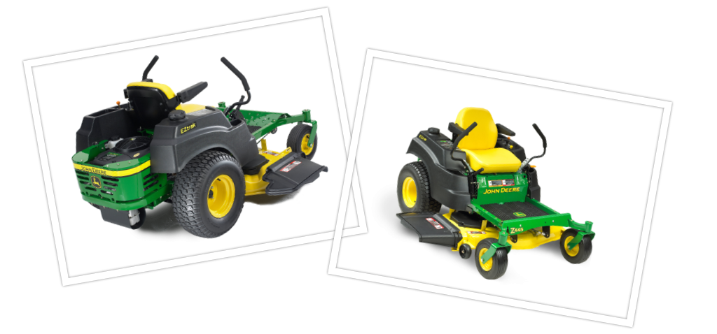 John deere zero discount turn mower comparison