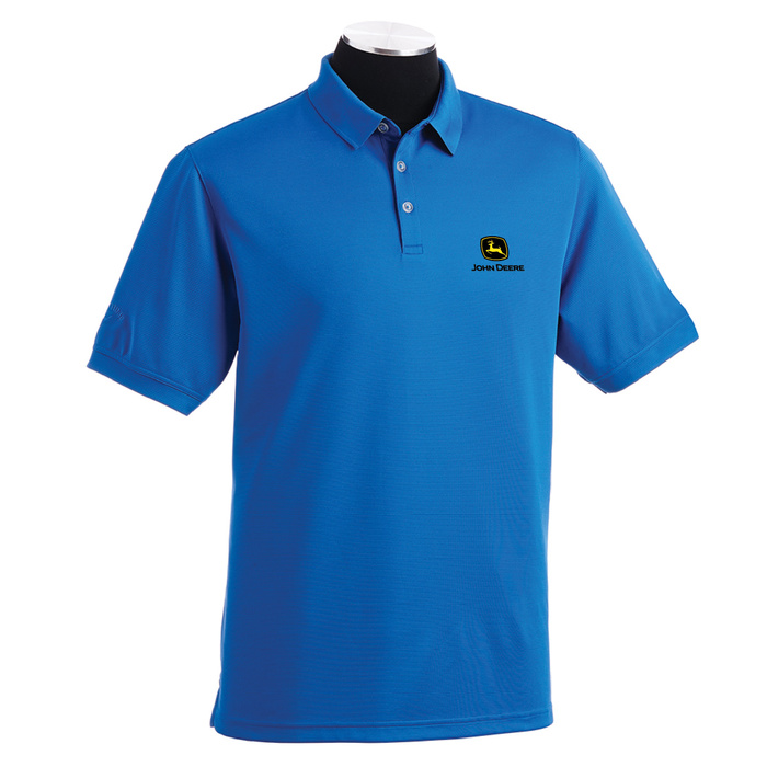 John Deere Logo Callaway Knit Polo Shirt