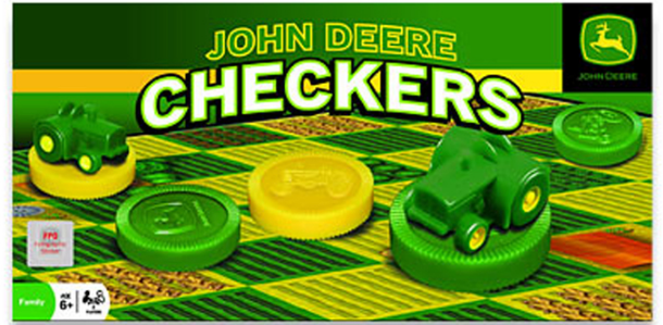 John Deere Checker Collectors Game Set