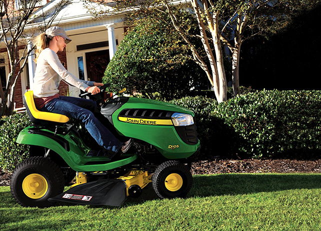 John deere lawn mower best sale oil change