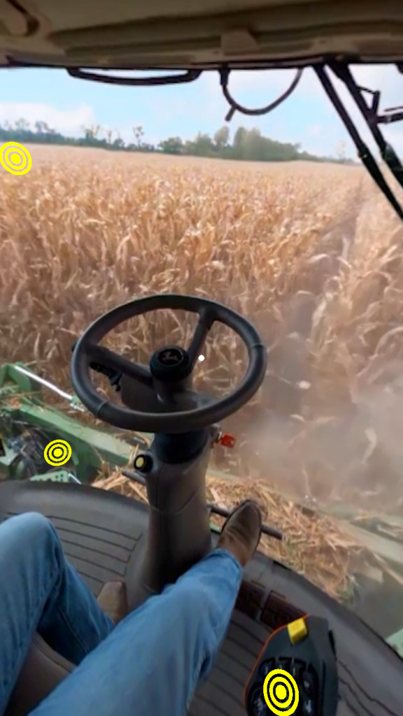 John Deere Virtual Combine App Cab