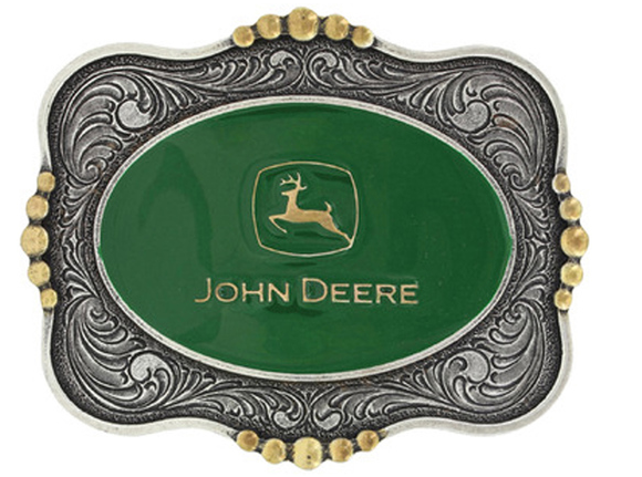 John Deere Scalloped Belt Buckle