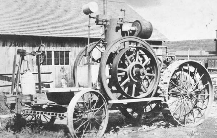 first steam farm tractor