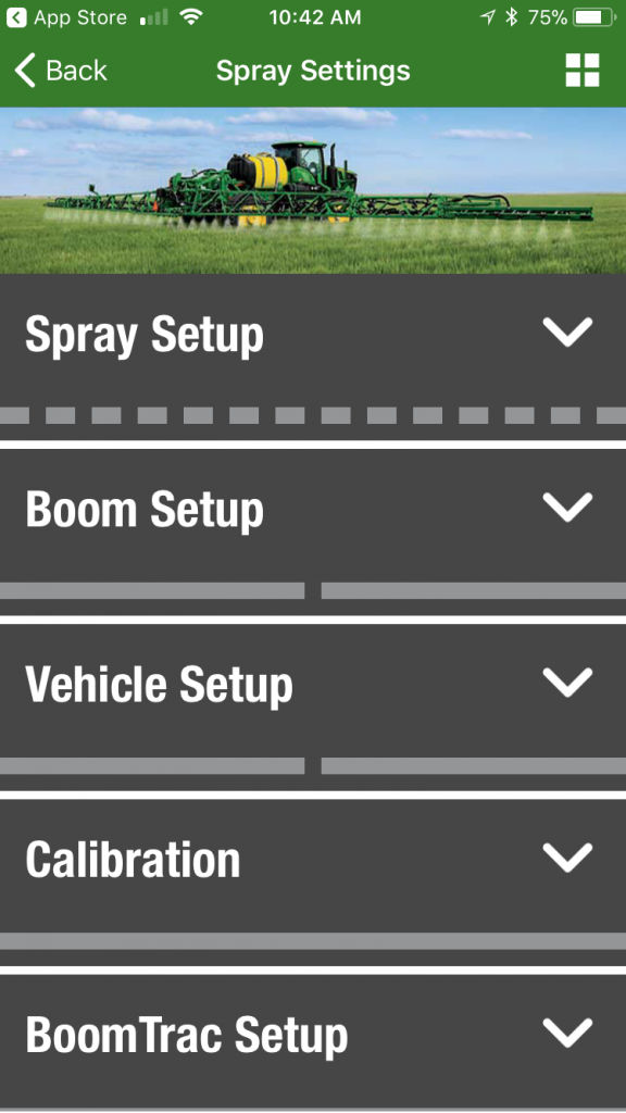 John Deere ApplyPlus Spray Settings