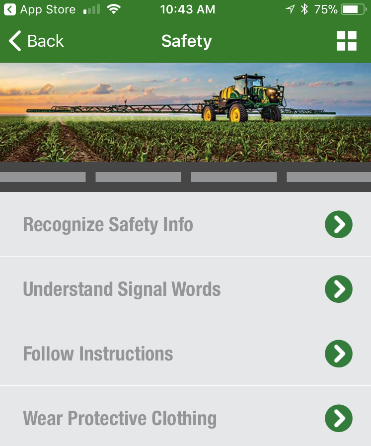 John Deere ApplyPlus Safety