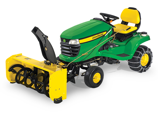 John deere la120 discount snow blower attachment