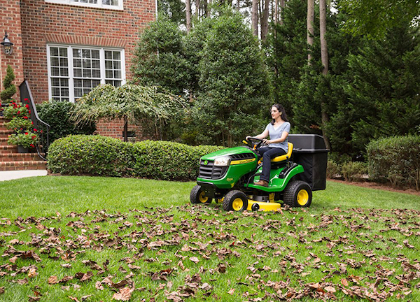 Leaf attachment for riding mower hot sale