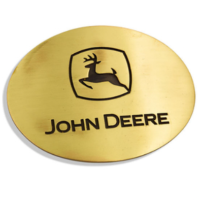 Classic Gold John Deere Logo Buckle