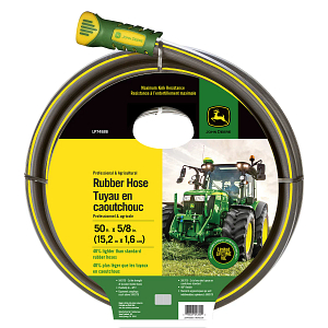 John Deere 50 Ft. Rubber Garden Hose