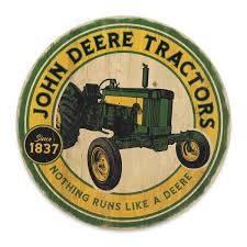 John Deere Rustic Tractors Wood Sign
