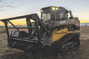 The John Deere 335 P-Tier compact track loader comes with more power and top-of-the-line features. 